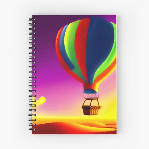 Item preview, Un colorido globo aerostático que se eleva por encima de vastas y ondulantes llanuras. designed and sold by Adventurous Apparel.