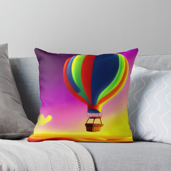 Artikelvorschau, Ein farbenfroher Heißluftballon, der hoch über weiten, sanften Ebenen schwebt. entworfen und verkauft von Adventurous Apparel.