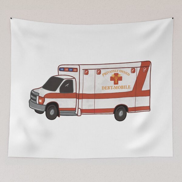 Item preview, Privately Owned Debt-Mobile - pro Universal Healthcare designed and sold by LateStageArt.