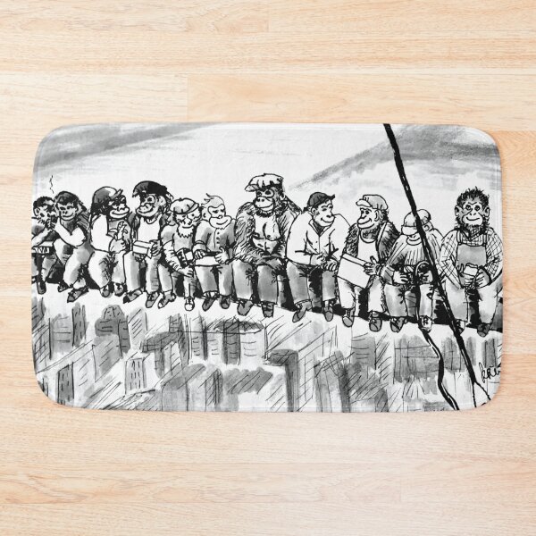 Item preview, Lunch atop a skyscraper apes designed and sold by Krissys-Art.