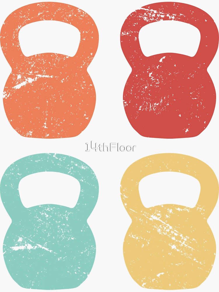 Kettlebells Abstract Art Shirt, Cool Fitness and Gym T-Shirt