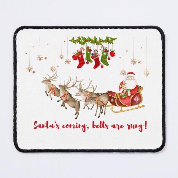 Item preview, Santa's coming, bells are rung! designed and sold by GoDelta.