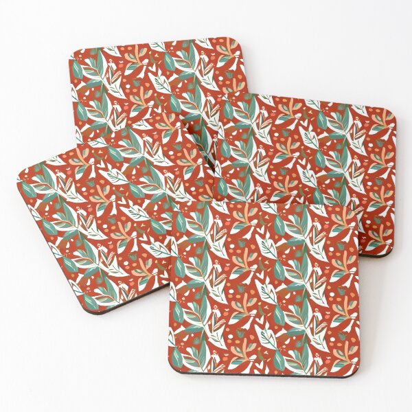 Item preview, Butterflies on red patterns designed and sold by Wladek.