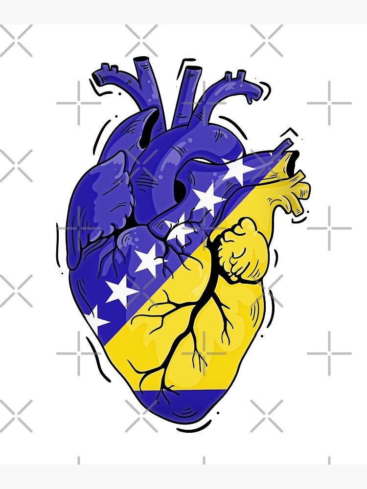 heart Flag Of Bosnia and Herzegovina , Bosnia heart , Bosnia heart, Bosnia  womens , Bosnia mens , funny Bosnia gifts , Bosnia roots , Bosnia flag 