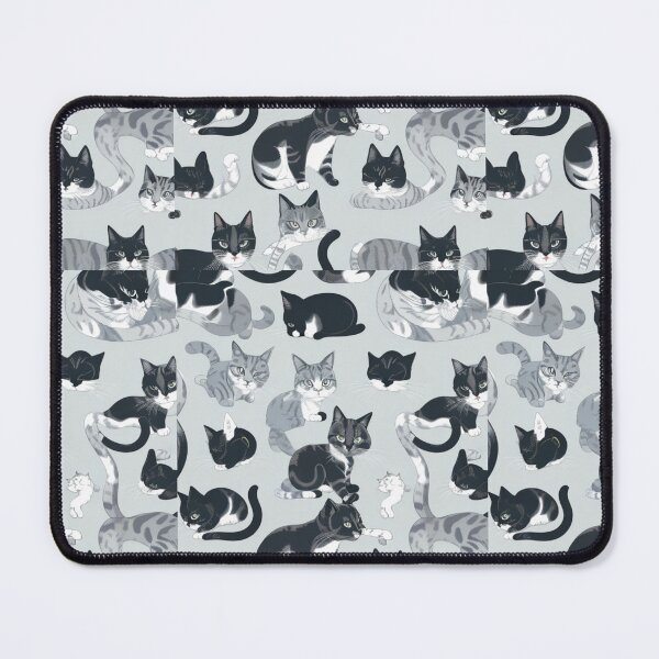 Item preview, Kitty Black and white lovely cat pattern designed and sold by Rrrmin.
