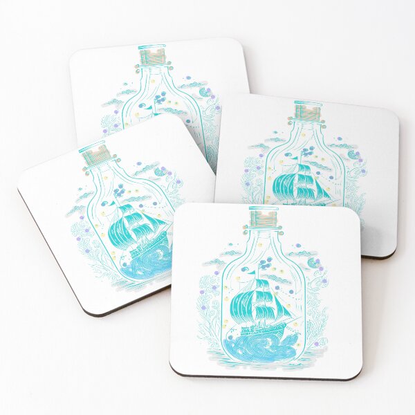 Item preview, Pastel Ship in a Bottle designed and sold by Shipwright-Duck.