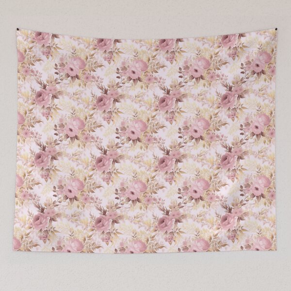Item preview, Modern Elegant pink flowers Boho floral patterns  designed and sold by Mikkway.