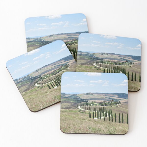 Item preview, Cypress trees in Tuscan hills designed and sold by Luke Farmer.