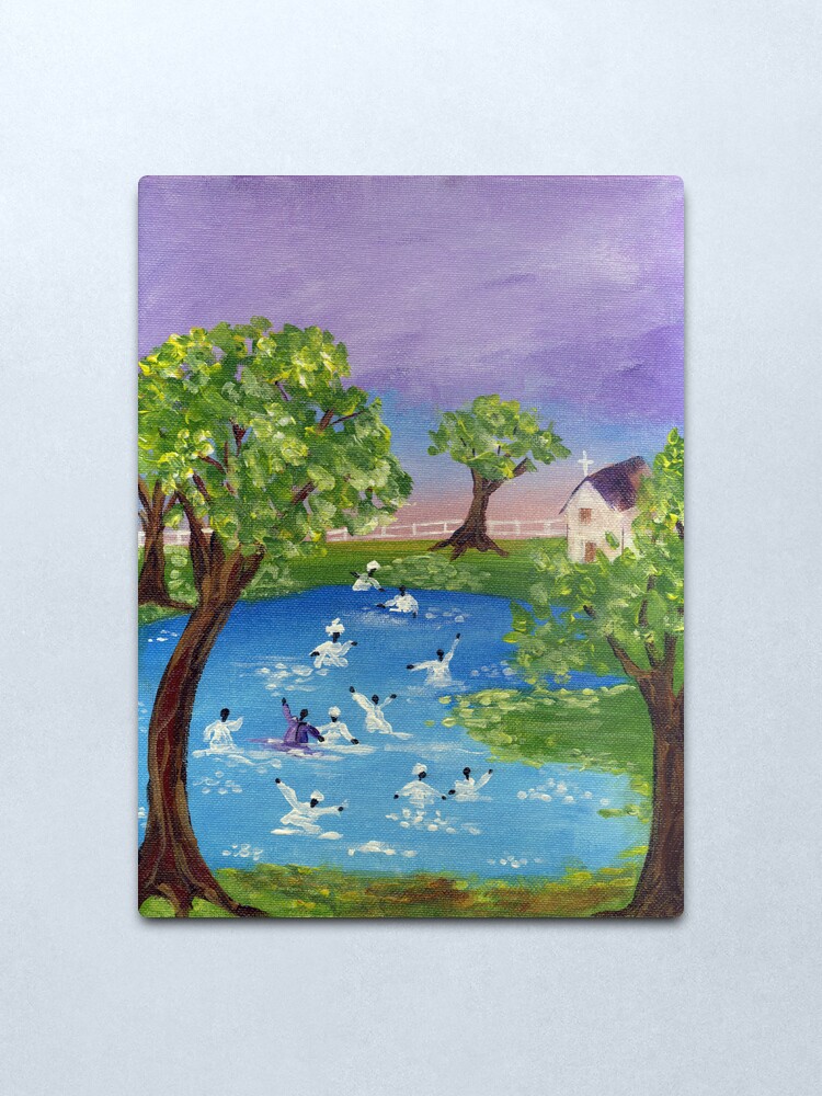Alternate view of Baptismal I Metal Print