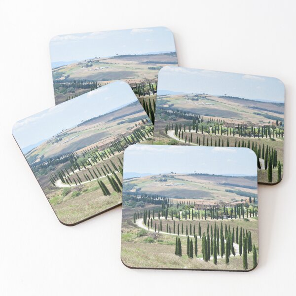 Item preview, Cypress trees in Tuscan hills designed and sold by Luke Farmer.
