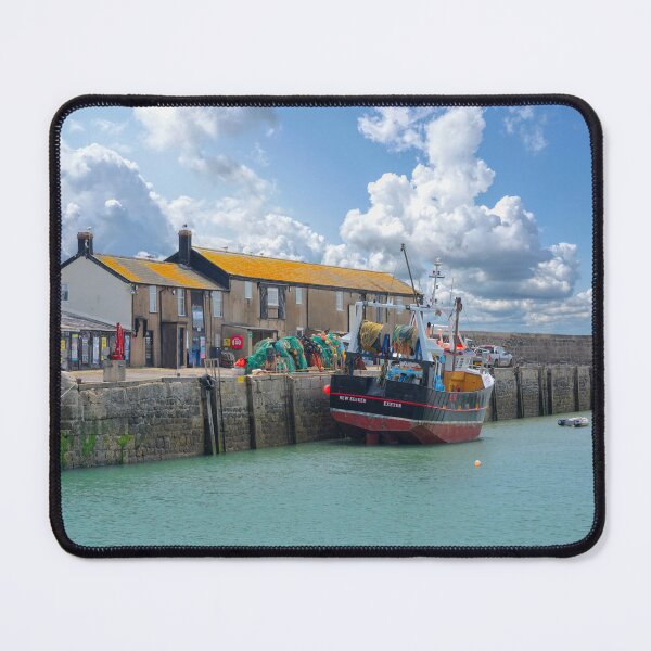 Item preview, Lyme Regis Harbour Buildings designed and sold by Alisonchambers2.