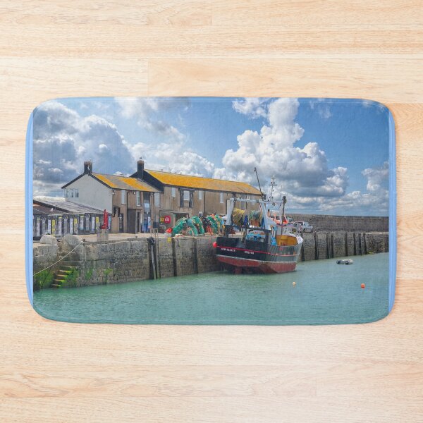 Item preview, Lyme Regis Harbour Buildings designed and sold by Alisonchambers2.