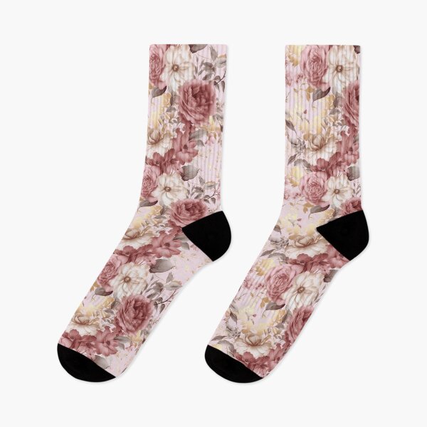 Item preview, Modern Elegant pink flowers Boho floral patterns  designed and sold by Mikkway.