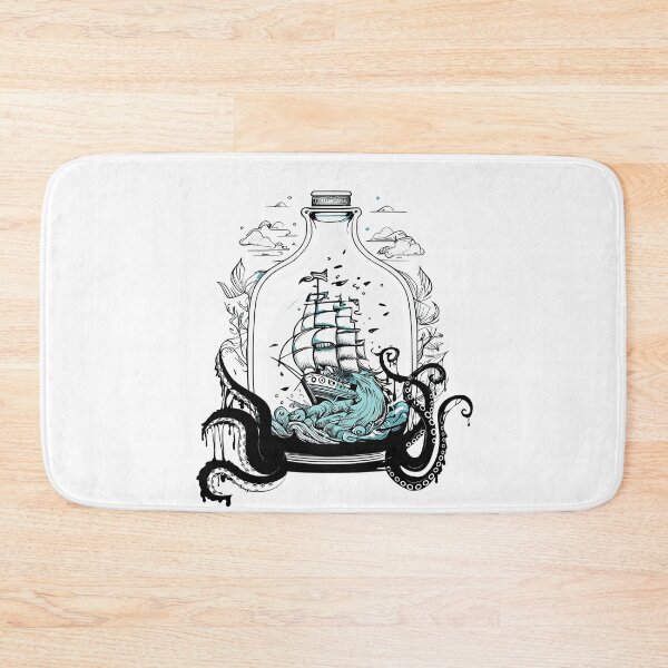 Item preview, Octopus ship in a bottle designed and sold by Shipwright-Duck.