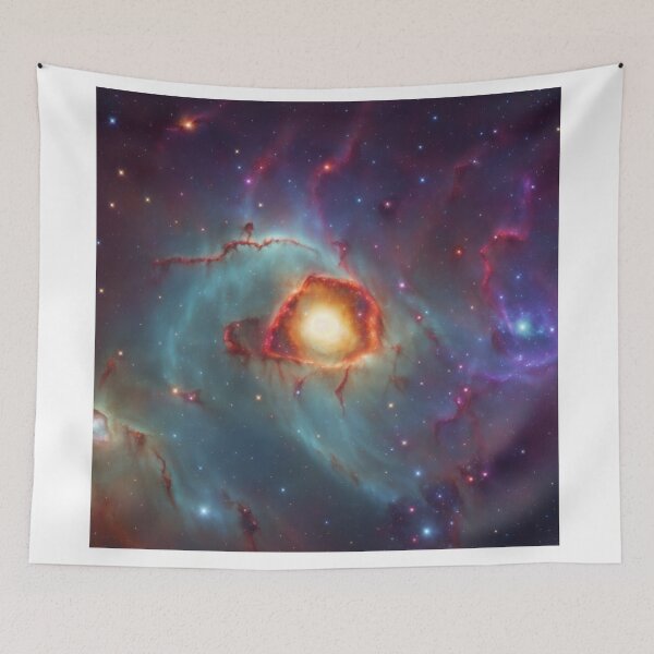 Item preview, Celestial Kaleidoscope: Vibrant Nebulae and Distant Supernova Dance designed and sold by RedArtG09.