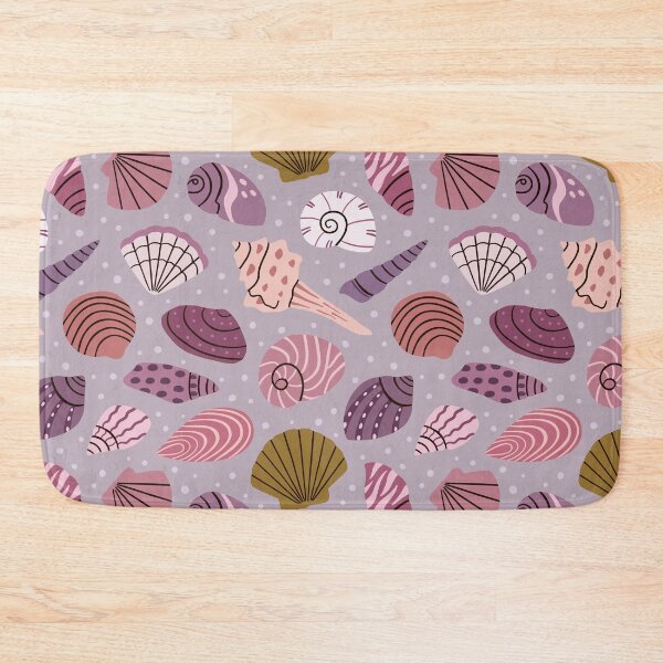Item preview, Seashell collection purple - sea shells doodle pattern designed and sold by Muxune.