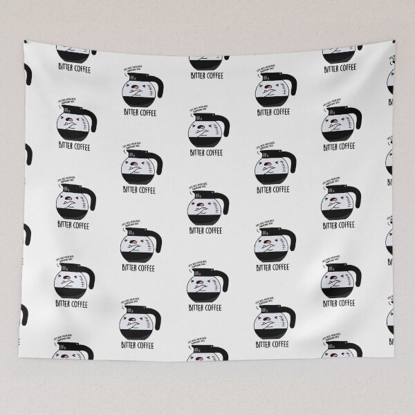 Item preview, Bitter Coffee Funny Drink Puns  designed and sold by punnybone.