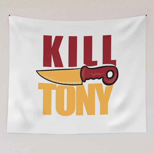 Item preview, Kill Tony Cartoon Knife Design In Red And Yellow designed and sold by Kill Tony Fan Designs.