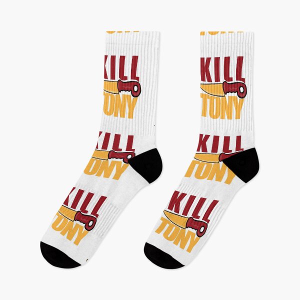Item preview, Kill Tony Cartoon Knife Design In Red And Yellow designed and sold by Kill Tony Fan Designs.