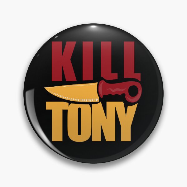 Item preview, Kill Tony Cartoon Knife Design In Red And Yellow designed and sold by Kill Tony Fan Designs.