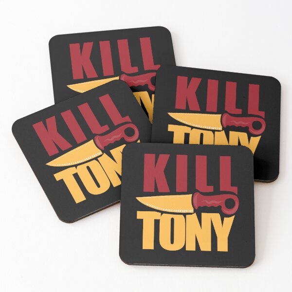 Item preview, Kill Tony Cartoon Knife Design In Red And Yellow designed and sold by Kill Tony Fan Designs.