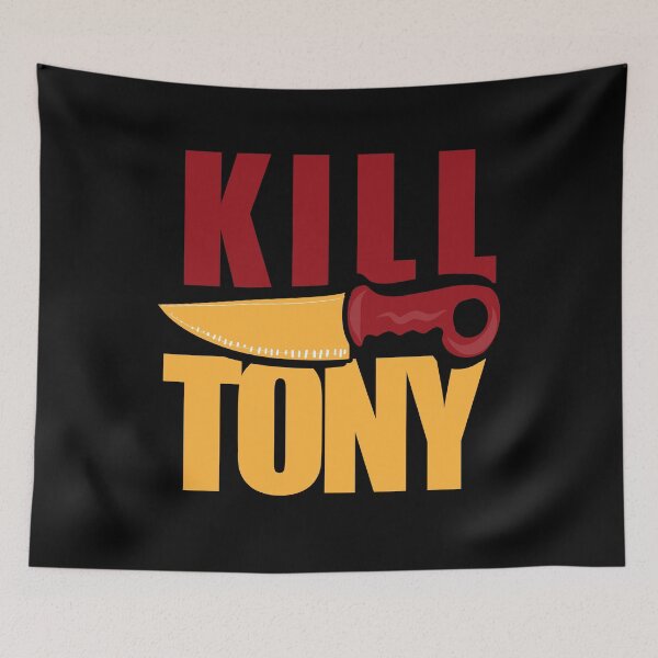 Item preview, Kill Tony Cartoon Knife Design In Red And Yellow designed and sold by Kill Tony Fan Designs.