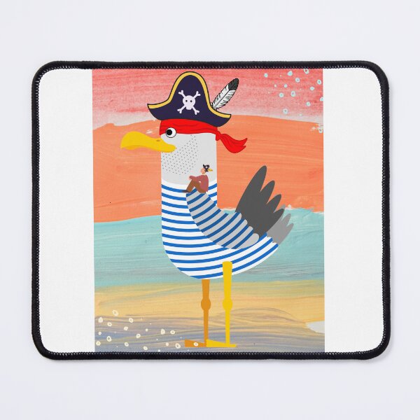 Item preview, Pirate Seagull and his Human Sidekick designed and sold by Shipwright-Duck.