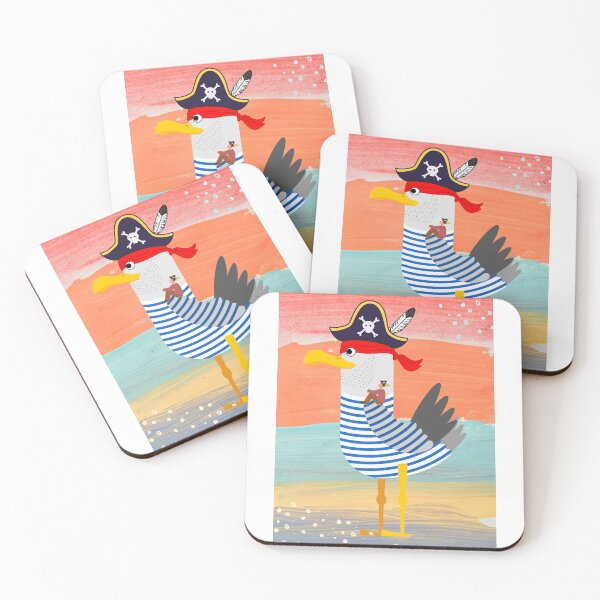 Item preview, Pirate Seagull and his Human Sidekick designed and sold by Shipwright-Duck.