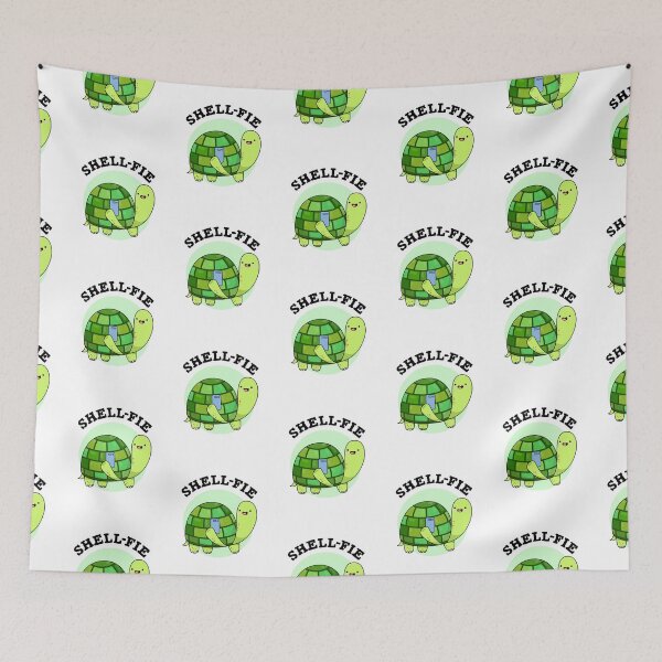 Item preview, Shell-fie Funny Tortoise Puns  designed and sold by punnybone.