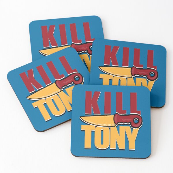 Item preview, Kill Tony Cartoon Knife Design In Red And Yellow Outlined designed and sold by Kill Tony Fan Designs.