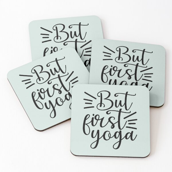 Item preview, Yoga Sayings But First Yoga Motivational Quote designed and sold by SoccaTamam.