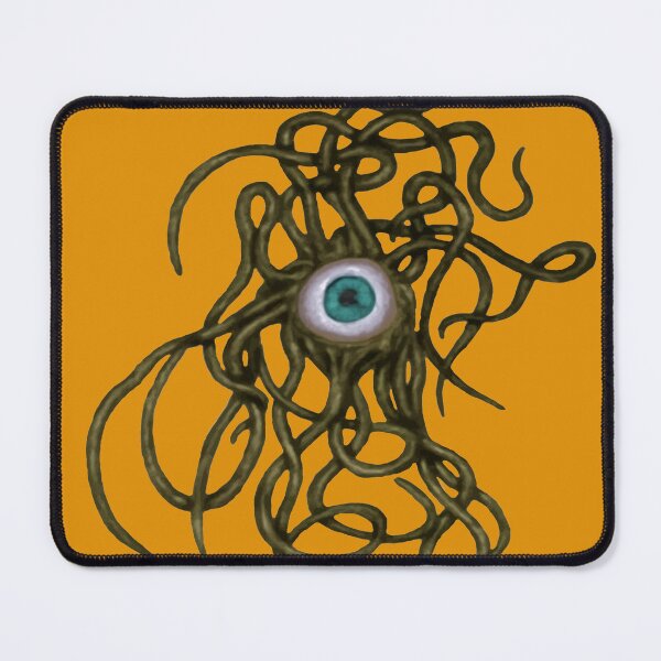 Item preview, Single-Eyed Weird Cephalopoda With Numerous Tentacles Yellow designed and sold by taiche.