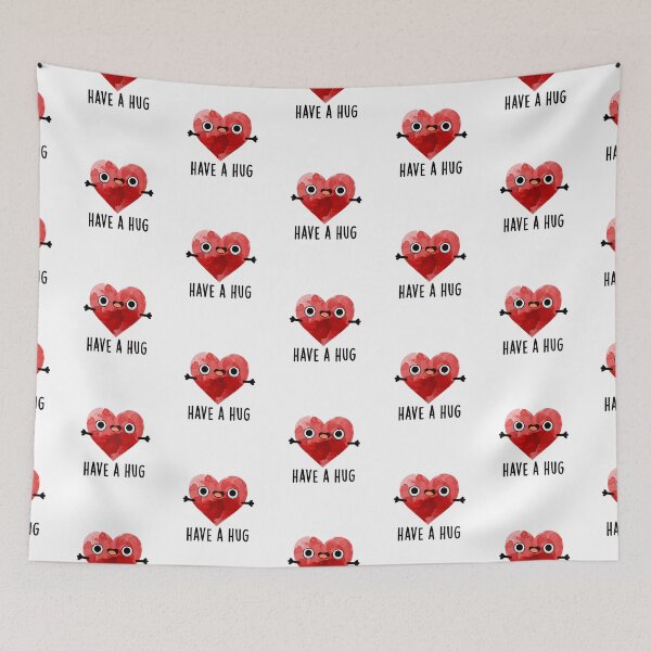 Item preview, Have A Hug Funny Heart Puns  designed and sold by punnybone.
