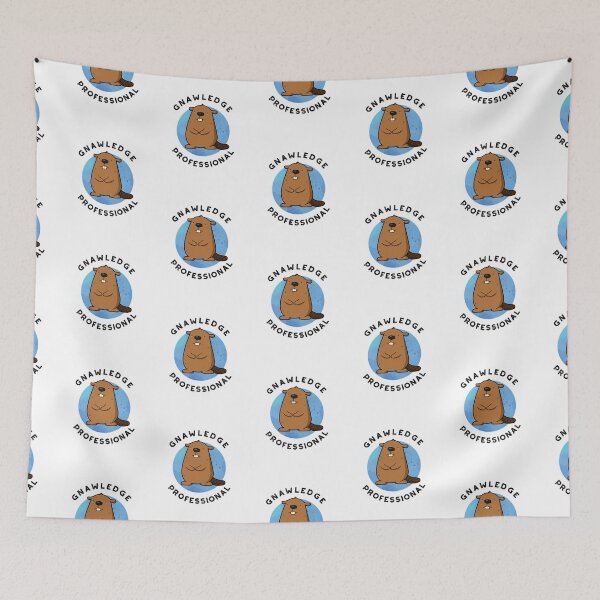 Item preview, Gnawledge Professional Funny Beaver Puns  designed and sold by punnybone.