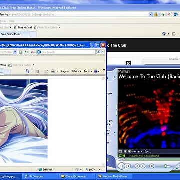 Windows XP Sad Times Anime Rave Screenshot | Photographic Print