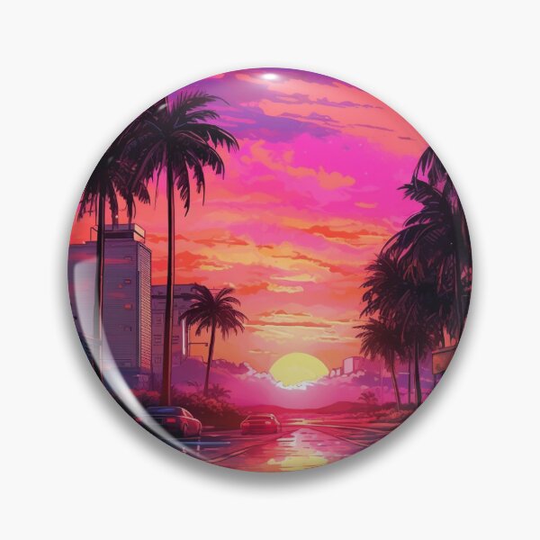 Item preview, Anime Aesthetic Pink Vibes Sunset designed and sold by Yana Grech.