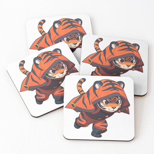 Item preview, Running Orange Tiger - Cute Cartoonish 2D Game Art Sticker designed and sold by PaintbrushPlace.