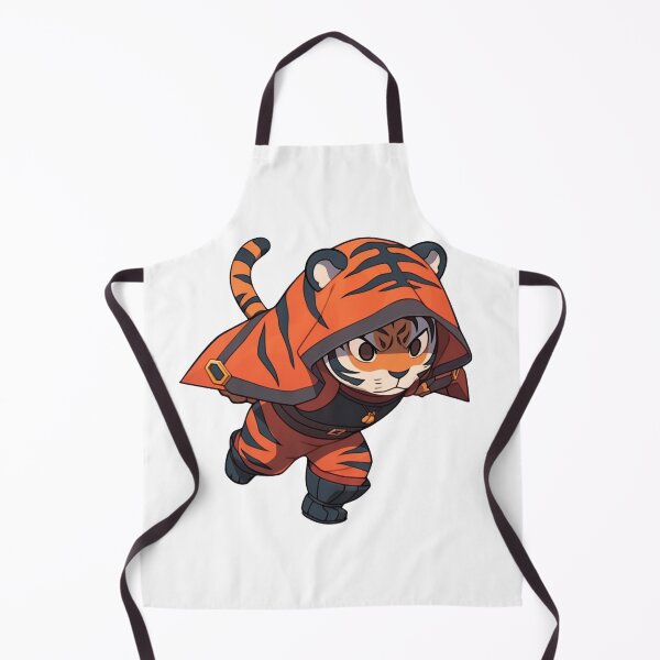 Item preview, Running Orange Tiger - Cute Cartoonish 2D Game Art Sticker designed and sold by PaintbrushPlace.