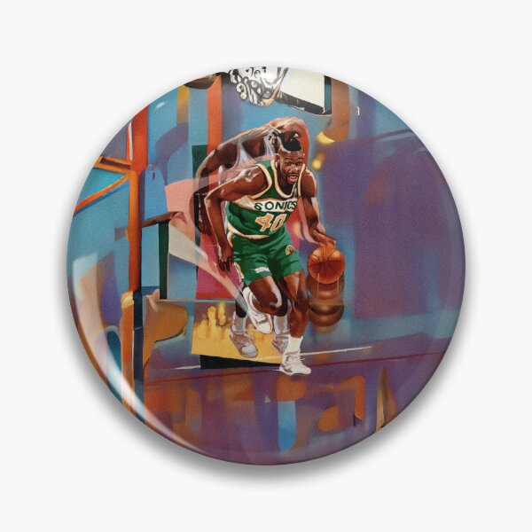 Item preview, Vintage Basketball 91 - Kemp - Water Court designed and sold by InsideOutCards.