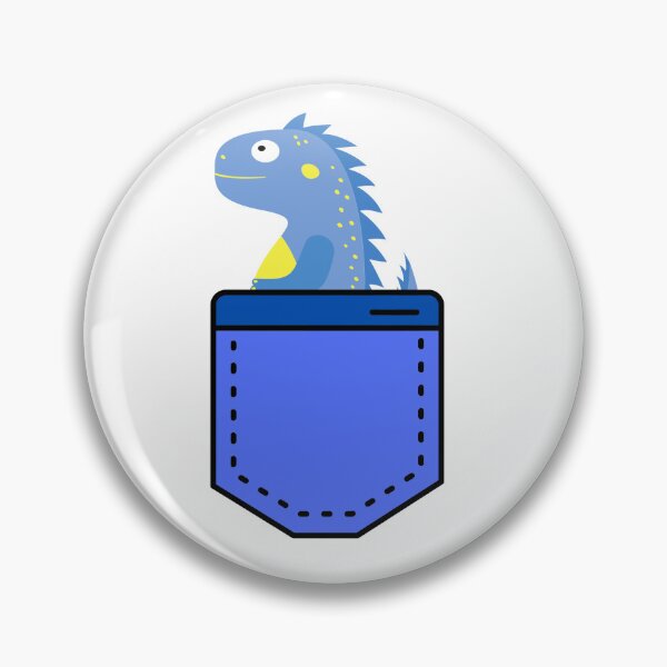 Item preview, Blue Dinosaur Pocket Pal designed and sold by Shipwright-Duck.