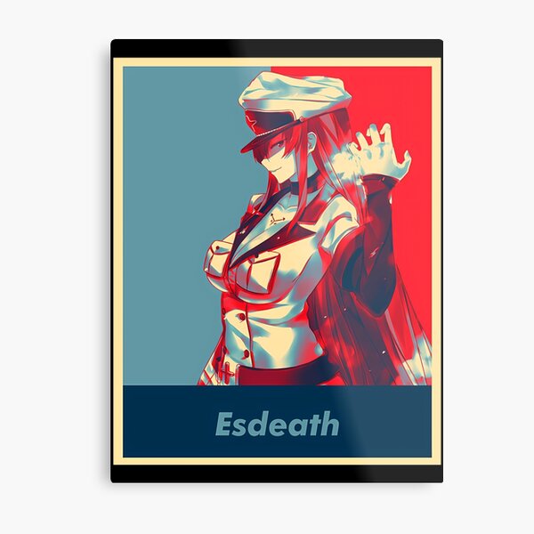 Akame Ga Kill Esdeath' Poster, picture, metal print, paint by