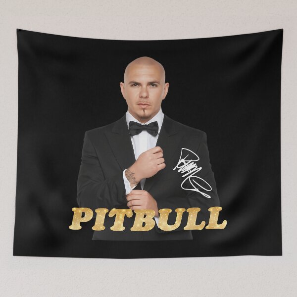 Item preview, Pitbull Rapper 2023 with Signature designed and sold by ArtChicSebas.
