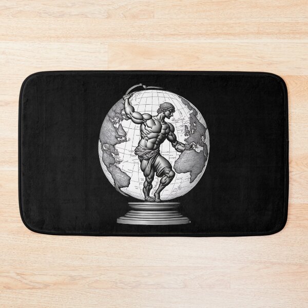 Item preview, Atlas Holding Globe designed and sold by NTGUILTY.