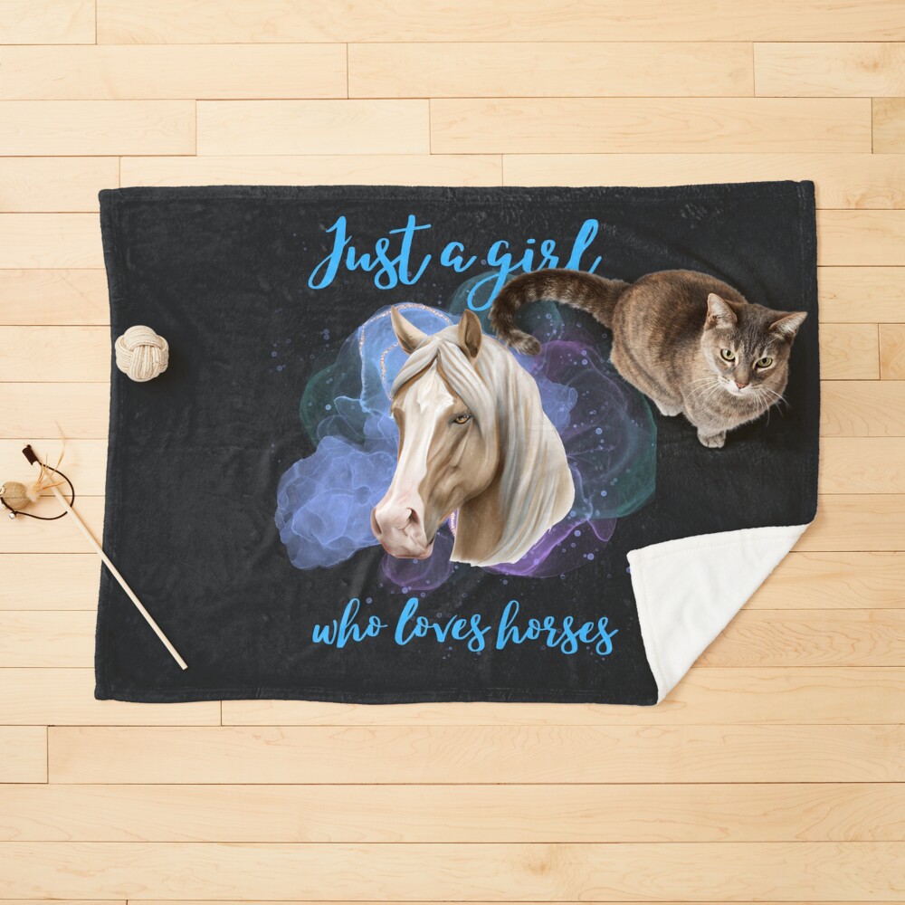 Horse Lover Tshirt Just A Girl Who Loves Horses & Cats Tee Horse Lover Tshirt Just A Girl Who Loves Horses & Cats Tee