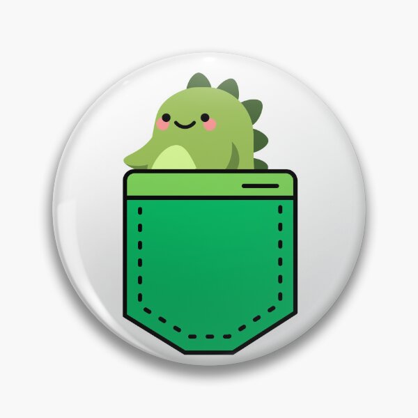 Item preview, Green Dinosaur Pocket Pal designed and sold by Shipwright-Duck.