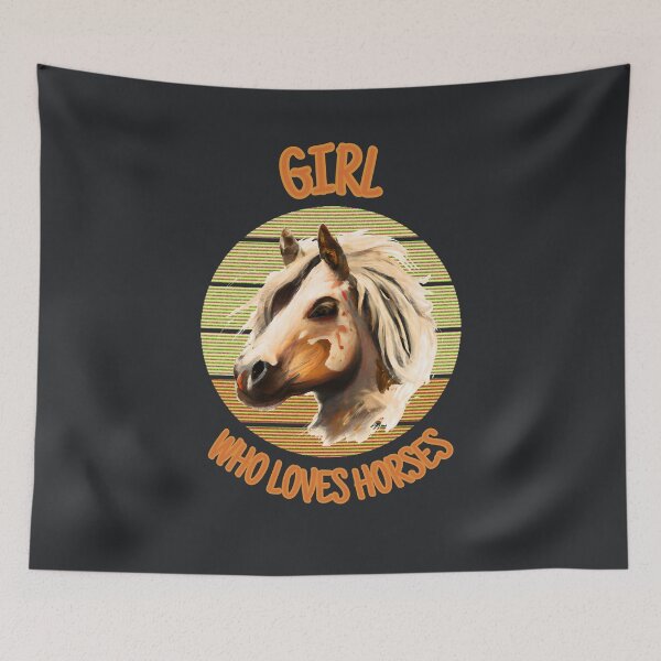 Item preview, Girl Who Loves Horses designed and sold by earth-t-shirt.