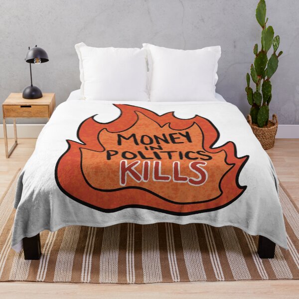 Item preview, Money In Politics Kills - Fire Leftist Design designed and sold by LateStageArt.