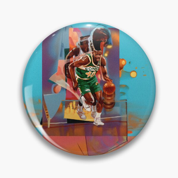Item preview, Vintage Basketball 91 - Kemp - Blue Court designed and sold by InsideOutCards.