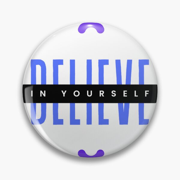 Item preview, BELIEVE in yourself classic - blue on white designed and sold by GracefulGems.