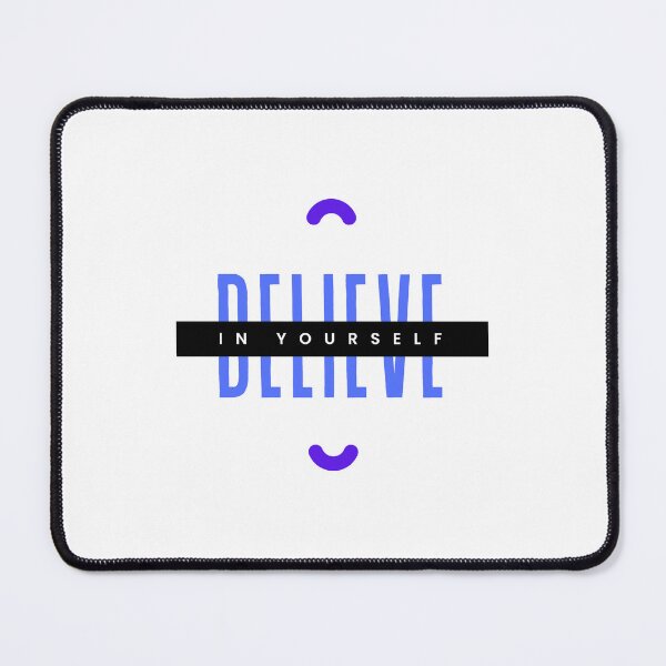 Item preview, BELIEVE in yourself classic - blue on white designed and sold by GracefulGems.